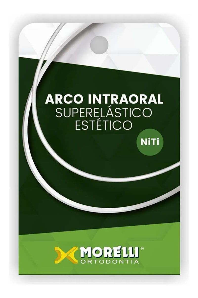 Arco NiTi Estético Intraoral Superelástico Retangular 0,019" x 0,025" Grande - Morelli