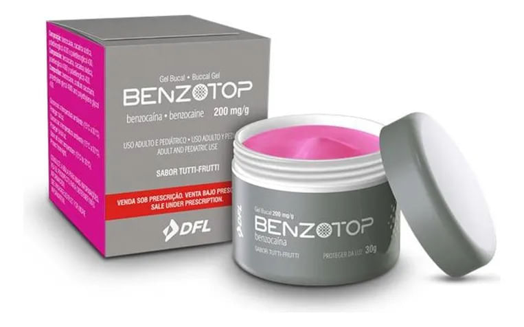 Benzotop Sabor Tutti-Frutti Anestésico Tópico 30gr - DFL